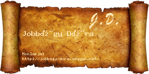 Jobbágy Dóra névjegykártya