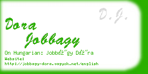 dora jobbagy business card